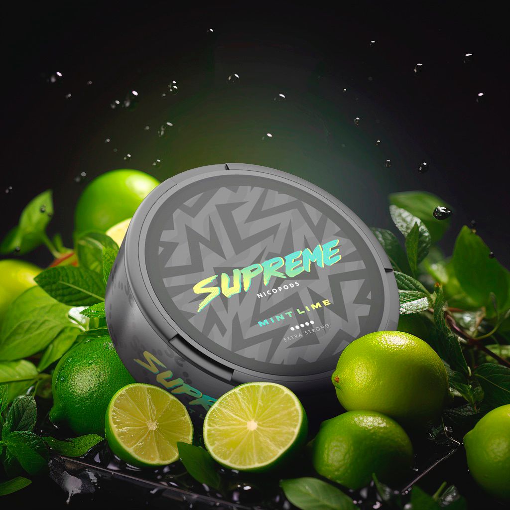 SUPREME Mint Lime First Line Pods SUPREME Nicotine Pouches